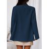 imagePRETTYGARDEN Fall 2025 Blazers for Women Business Casual Long Sleeve Lapel Pockets Dressy Suit Jackets Work Office ClothesDark Blue