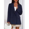 imagePRETTYGARDEN Fall 2025 Blazers for Women Business Casual Long Sleeve Lapel Pockets Dressy Suit Jackets Work Office ClothesNavy Blue