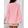 imagePRETTYGARDEN Fall 2025 Blazers for Women Business Casual Long Sleeve Lapel Pockets Dressy Suit Jackets Work Office ClothesPink