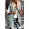 imagePRETTYGARDEN Womens 2025 Fall Reversible Long Vests Sleeveless Fleece Jacket Zip Up Hoodie Pockets Warm Coat Winter ClothingGrey Green