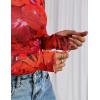imagePRETTYGARDEN Womens Mesh Floral Blouses 2025 Fall Clothes Long Sleeve Going Out Tops Fitted Shirts Date Night OutfitFloral Orange Red