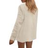 imagePRETTYGARDEN Blazers for Women Business Casual Outfits 2025 Fall Fashion Open Front Long Sleeve Suit Jackets Work BlazerBeige