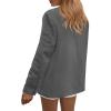 imagePRETTYGARDEN Blazers for Women Business Casual Outfits 2025 Fall Fashion Open Front Long Sleeve Suit Jackets Work BlazerGrey
