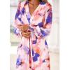 imagePRETTYGARDEN Womens 2025 Fall Wedding Guest Dresses Floral Long Sleeve V Neck Belted Long Flowy Boho Maxi DressFloral Multicolored