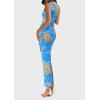 imagePRETTYGARDEN Wedding Guest Dresses for Women 2025 Summer Spring Floral Bodycon Sleeveless Mesh Maxi Long DressFloral Blue
