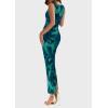 imagePRETTYGARDEN Wedding Guest Dresses for Women 2025 Summer Spring Floral Bodycon Sleeveless Mesh Maxi Long DressLake Blue Floral