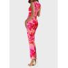 imagePRETTYGARDEN Wedding Guest Dresses for Women 2025 Summer Spring Floral Bodycon Sleeveless Mesh Maxi Long DressPink Floral