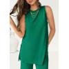 imagePRETTYGARDEN Womens 2 Piece Lounge Set 2025 Summer Casual Loose Tank Top Wide Leg Pants Matching Travel Outfits TracksuitGrass Green