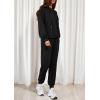 imagePRETTYGARDEN Womens 2 Piece Lounge Sets Fall Clothes Hoodies Sweatshirt Joggers Sweatpants Sweatsuits 2025 Airport OutfitsBlack