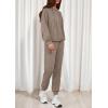 imagePRETTYGARDEN Womens 2 Piece Lounge Sets Fall Clothes Hoodies Sweatshirt Joggers Sweatpants Sweatsuits 2025 Airport OutfitsBrown