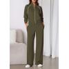 imagePRETTYGARDEN Womens 2 Piece Outfits Sweatsuits 2025 Fall Full Zip Sweatshirts Workout Pants Matching Lounge Sets TracksuitsArmy Green