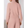 imagePRETTYGARDEN Womens 2 Piece Outfits Sweatsuits 2025 Fall Full Zip Sweatshirts Workout Pants Matching Lounge Sets TracksuitsLight Pink