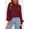 imagePRETTYGARDEN Womens Sweaters Fall Fashion 2025 Crew Neck Cable Knit Casual Loose Chunky Tunic Sweater Winter ClothingBurgundy