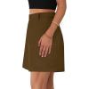 imagePRETTYGARDEN Shorts for Women Dressy 2025 Summer Elastic High Waisted Wide Leg Business Casual Work Shorts with PocketsDark Khaki