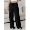 imagePRETTYGARDEN Womens Palazzo Pants Summer Fashion 2026 High Waisted Wide Leg Drawstring Flowy Beach Trousers with PocketsBlack