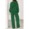 imagePRETTYGARDEN Womens 2 Piece Outfits Fall Sweatsuits Oversized Hoodies Wide Leg Sweatpants Tracksuits Lounge Matching SetsGreen