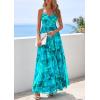 imagePRETTYGARDEN Womens Floral Maxi Dress Summer Outfits 2026 Spaghetti Strap Flowy Long Sundress Beach Vacation Boho DressesGreen Floral