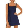 imagePRETTYGARDEN Womens Summer Sleeveless Mini Dress Square Neck A Line Short Cocktail Party Dresses Trendy 2026 Spring ClothesNavy Blue