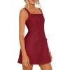 imagePRETTYGARDEN Womens Summer Sleeveless Mini Dress Square Neck A Line Short Cocktail Party Dresses Trendy 2026 Spring ClothesWine Red