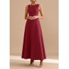 imagePRETTYGARDEN Womens Summer Tank Maxi Dress 2026 Spring Sleeveless Swing A Line Long Flowy Elegant Cocktail Dresses PocketsBurgundy