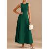 imagePRETTYGARDEN Womens Summer Tank Maxi Dress 2026 Spring Sleeveless Swing A Line Long Flowy Elegant Cocktail Dresses PocketsDark Green
