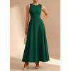 imagePRETTYGARDEN Womens Summer Tank Maxi Dress 2026 Spring Sleeveless Swing A Line Long Flowy Elegant Cocktail Dresses PocketsDark Green