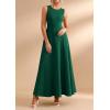 imagePRETTYGARDEN Womens Summer Tank Maxi Dress 2026 Spring Sleeveless Swing A Line Long Flowy Elegant Cocktail Dresses PocketsDark Green