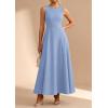 imagePRETTYGARDEN Womens Summer Tank Maxi Dress 2026 Spring Sleeveless Swing A Line Long Flowy Elegant Cocktail Dresses PocketsLight Blue