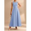 imagePRETTYGARDEN Womens Summer Tank Maxi Dress 2026 Spring Sleeveless Swing A Line Long Flowy Elegant Cocktail Dresses PocketsLight Blue
