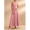 imagePRETTYGARDEN Womens Summer Tank Maxi Dress 2026 Spring Sleeveless Swing A Line Long Flowy Elegant Cocktail Dresses PocketsPink