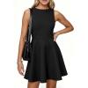 imagePRETTYGARDEN A Line Dresses for Women 2026 Elegant Classy Sleeveless Summer Short Tank Cocktail Party Spring Mini DressBlack