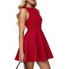 imagePRETTYGARDEN A Line Dresses for Women 2026 Elegant Classy Sleeveless Summer Short Tank Cocktail Party Spring Mini DressRed