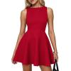 imagePRETTYGARDEN A Line Dresses for Women 2026 Elegant Classy Sleeveless Summer Short Tank Cocktail Party Spring Mini DressRed