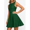 imagePRETTYGARDEN Summer Dresses for Women 2026 Elegant Sleeveless Boat Neck A Line Spring Formal Cocktail Party Mini DressDark Green