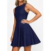 imagePRETTYGARDEN Summer Dresses for Women 2026 Elegant Sleeveless Boat Neck A Line Spring Formal Cocktail Party Mini DressNavy Blue
