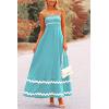 imagePRETTYGARDEN Womens 2025 Summer Flowy Maxi Dress Casual Sleeveless Spaghetti Strap Ruffle Beach Long DressesAqua Green