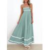 imagePRETTYGARDEN Womens 2025 Summer Flowy Maxi Dress Casual Sleeveless Spaghetti Strap Ruffle Beach Long DressesSage Green