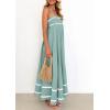 imagePRETTYGARDEN Womens 2025 Summer Flowy Maxi Dress Casual Sleeveless Spaghetti Strap Ruffle Beach Long DressesSage Green
