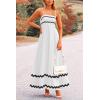 imagePRETTYGARDEN Womens 2025 Summer Flowy Maxi Dress Casual Sleeveless Spaghetti Strap Ruffle Beach Long DressesWhite