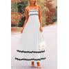 imagePRETTYGARDEN Womens 2025 Summer Flowy Maxi Dress Casual Sleeveless Spaghetti Strap Ruffle Beach Long DressesWhite