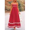 imagePRETTYGARDEN Womens 2025 Summer Flowy Maxi Dress Casual Sleeveless Spaghetti Strap Ruffle Beach Long DressesWine Red