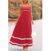 imagePRETTYGARDEN Womens 2025 Summer Flowy Maxi Dress Casual Sleeveless Spaghetti Strap Ruffle Beach Long DressesWine Red