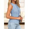imagePRETTYGARDEN Womens Vests Top Trendy 2026 Spring Sleeveless Blazer Suit Summer Business Casual Work Button Down WaistcoatLight Blue