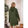 imagePRETTYGARDEN Sweatshirt for Women 2025 Fall Oversized Pullover Long Sleeve Casual Hoodie Dress Kangaroo Pocket Winter ClothesArmy Green