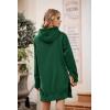 imagePRETTYGARDEN Sweatshirt for Women 2025 Fall Oversized Pullover Long Sleeve Casual Hoodie Dress Kangaroo Pocket Winter ClothesDark Green