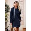 imagePRETTYGARDEN Sweatshirt for Women 2025 Fall Oversized Pullover Long Sleeve Casual Hoodie Dress Kangaroo Pocket Winter ClothesNavy