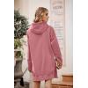 imagePRETTYGARDEN Sweatshirt for Women 2025 Fall Oversized Pullover Long Sleeve Casual Hoodie Dress Kangaroo Pocket Winter ClothesPink