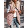 imagePRETTYGARDEN Womens 2025 Fall Reversible Long Vests Sleeveless Fleece Jacket Zip Up Hoodie Pockets Warm Coat Winter ClothingLight Pink