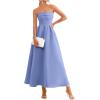 imagePRETTYGARDEN Cocktail Dresses for Women 2026 Summer Formal Elegant Tube Top Strapless Spring Wedding Guest Party Midi DressLight Blue