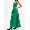 imagePRETTYGARDEN Womens Sleeveless Maxi Summer Dresses 2026 Hollow Out Eyelet Square Neck Ruffle Flowy Beach Vacation SundressGreen
